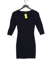 Mango Bodycon Midi Dress S in Blue