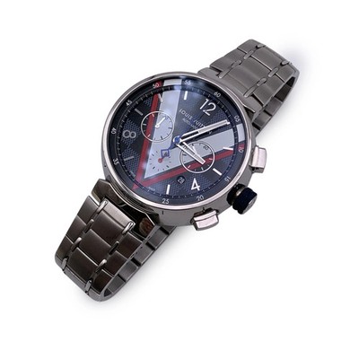 Louis Vuitton Tambour Damier Kobalt Automatik Chronograph Uhr