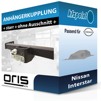 FüR Nissan Interstar 05.2002-10.2003 Oris AnhäNgerkupplung Starr Neu