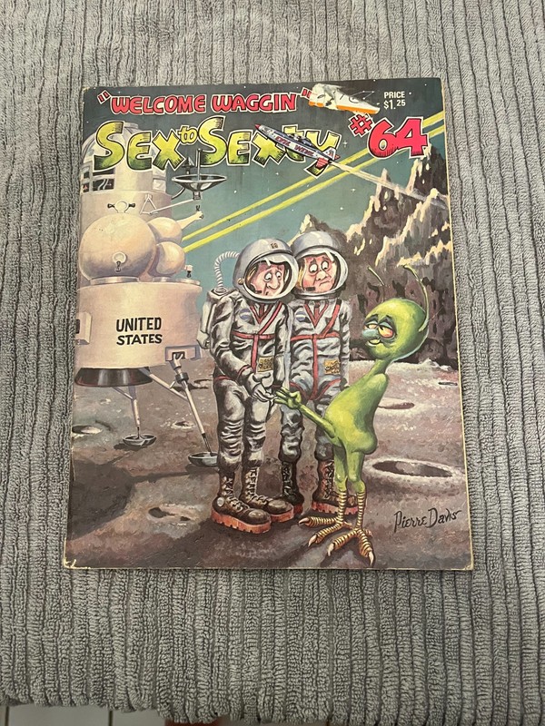 1975 Pierre Davis "Welcome Wagon" Sex to Sexty #64 Magazine