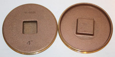 Sioux Chief 877-40 - 4" Countersunk Head, Brass Cleanout Plugs - Lot of 2