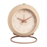 Karlsson Alarm Clock Nirvana Globe Sand Brown Vintage Retro