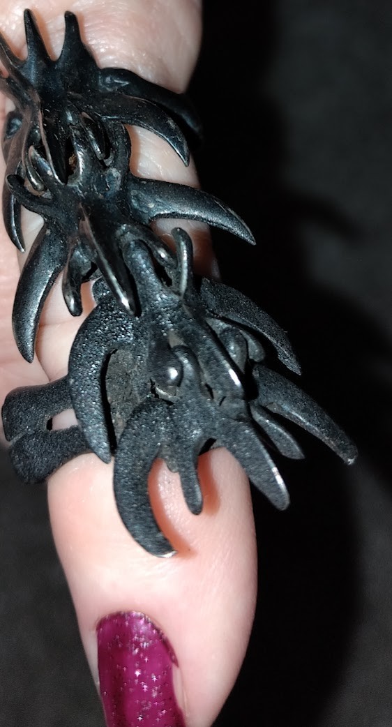 Dragon claw Scorpion ring Adjustable fantasy goth… - image 1