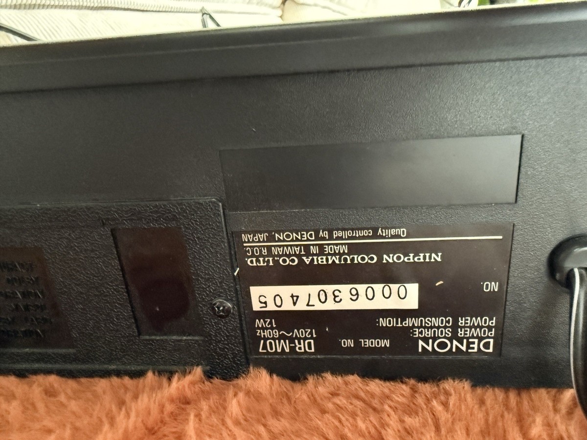 Denon DR-M07 Cassette Deck Vintage Dolby NR Stereo Tape Deck