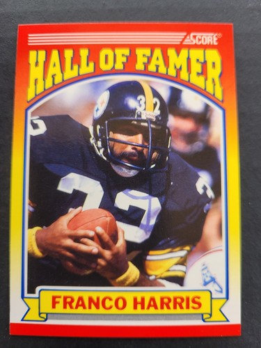FRANCO HARRIS PITTSBURGH STEELERS #595 1990 SCORE HALL OF FAME NFL CARD HOF