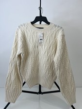 French Connection Women's Layon Knitted Crew Neck Jumper - Cream, Size XS