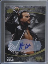 2021 Upper Deck AEW Spectrum Dark Auto 17/25 Adam Cole #59 Auto 3x1