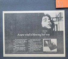 Laura Nyro Eli...& N.Y. Tendaberry Albums Promo Print Advertisement 1969 Laura Nyro Eli...& N.Y. Tendaberry Albums Promo Print Advertisement 1969