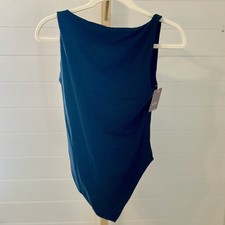 Women's Luxe Stretch Boatneck Thong Bodysuit - Auden  Black XL