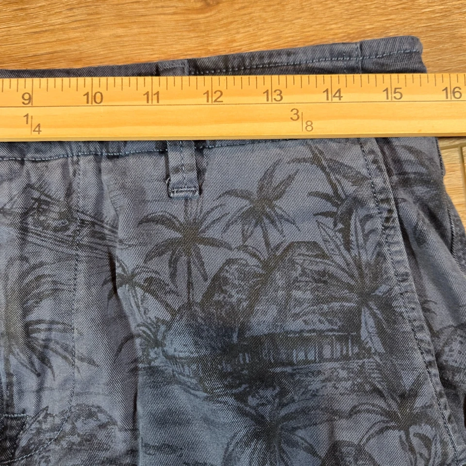 Pantalones Cortos Lucky Brand Para Hombre 30 Azul Marino Chino 8 Pulgadas Tropical Estampado Hawaiano Informal Foto 4 de 4