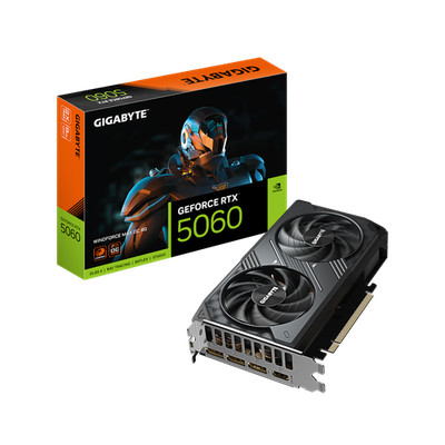 KOMP. GIGABYTE GeForce RTX 5060 Windforce MAX OC 8G - 8GB GDDR7, HDMI, 3x DP