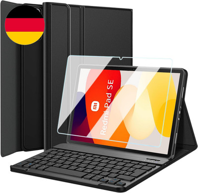 Tastatur Hülle Mit Schutzfolie Für Xiaomi Redmi Pad SE 11 Zoll 2023 Tablet, Slim
