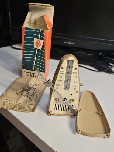 Vintage Wittner Taktell Piccolo Mechanical Wind-Up Metronome - Germany