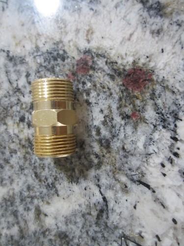 Brass Hex Nipple 1/2"NPT Male x 1/2"NPT Male