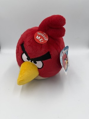 Angry Birds Red Plush 2010 Commonwealth #90837 Toy Rovio Tags HTF No Sound