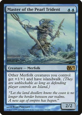 Master of the Pearl Trident NonFoil Magic 2013 59 NM MTG