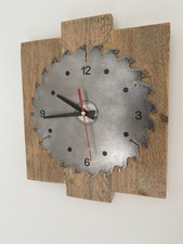 Saw Blade Clock, Quartz, Battery Operated Movement For Shed, Garage, Hobby Room.