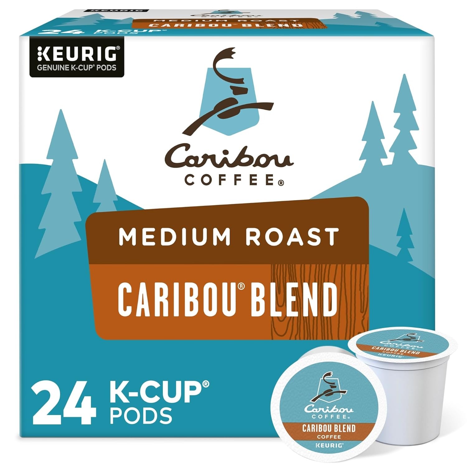 Caribou Coffee Keurig Single-Serve K-Cup Pods, 24 Count (Pack of 1)