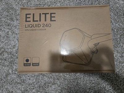 Cooler Master Elite Liquid 240 Black ARGB AIO CPU Cooler - New Factory Sealed