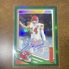 2025 Panini Score Signatures Green Matt Araiza Autograph Kansas City Chiefs #288