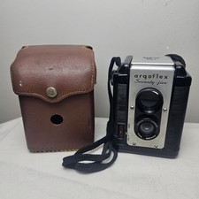 Vintage 1953 Argus Argoflex Seventy-Five 620 Film Camera/Leather Case-Untested