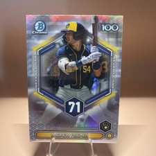 2026 Bowman - Andrew Fischer Bowman Scouts Top 100 #BTP-71, Milwaukee Brewers
