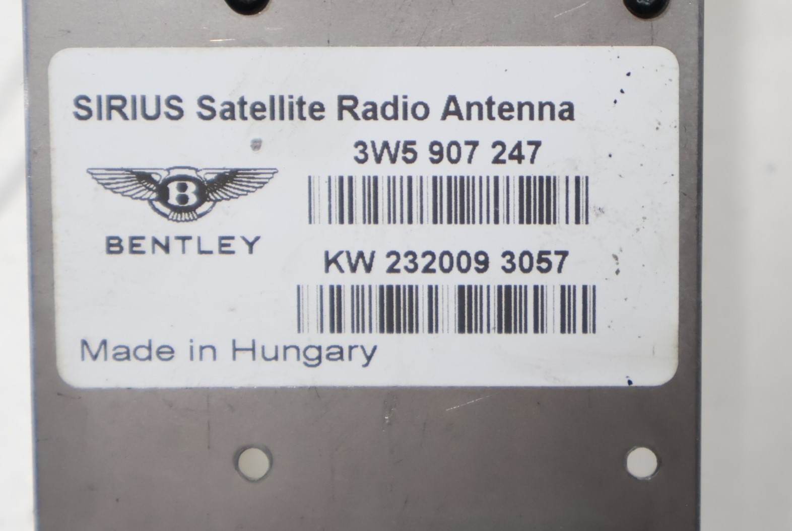 2006 - 2012 BENTLEY CONTINENTAL AERIAL ANTENNA COMPUTER CONTROL MODULE UNIT OEM