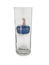 Deep Eddy Vodka Tall Cocktail Drinking Glass, Retro Pin-Up Design, Clear