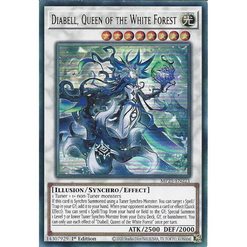 MP25-EN221 Diabell, Queen of the White Forest : Ultra Rare : 1st Edition YuGiOh