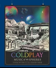 Coldplay Music Of The Spheres Limited Poster Las Vegas AUTHENTIC [BRAND NEW]
