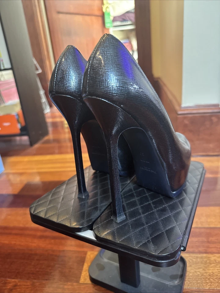 Bomba tributo YSL Saint Laurent - charol azul marino - HERMOSO ESTADO Foto 4 de 4