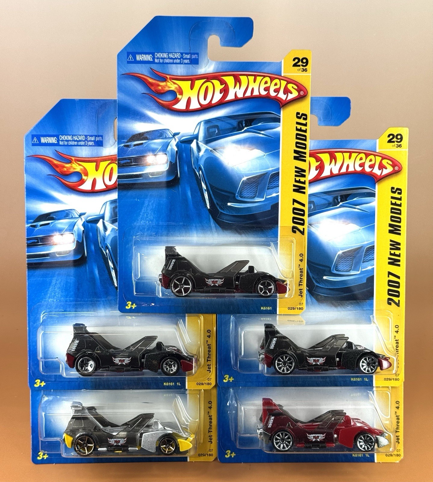 Hot Wheels 2007 New Models JET THREAT 4.0 (lot of 5 variations) 29/36