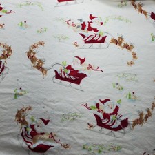 Pottery Barn Kids Santa Crib Sheet 100 Cotton Christmas Holiday 2015