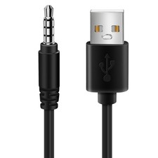 2X 3.5mm Plug AUX Audio Jack to USB 2.0 Male Cable Adapter Cord for Car7453