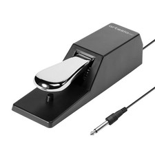 APII Universal Sustain Pedal with 6 ft 1.8 m Cable, Polarity Switch, and No...