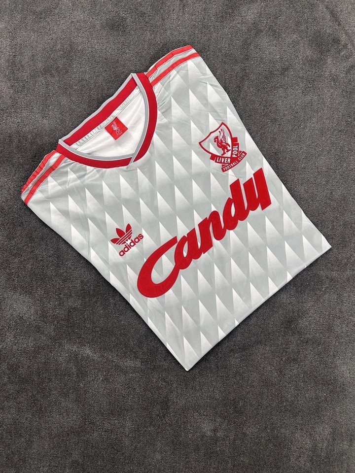 adidas Liverpool FC Maillot Extérieur Candy blanc/rouge/gris M manches courtes - Photo 1/4