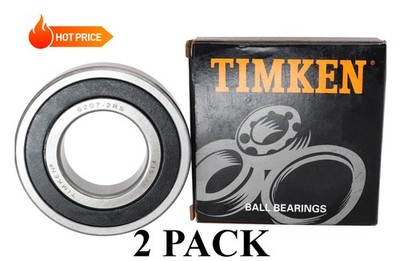 2PACK TIMKEN 6207-2RS 35X72X17MM Double Rubber Seal Bearings 6207RS