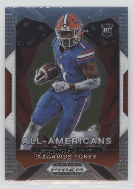 2021 Panini Prizm Draft Picks All-American Kadarius Toney #195 Rookie RC 0ru6