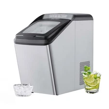 Portable Countertop Ice Maker 30Lbs/24H Self-Cleaning with UV Function
