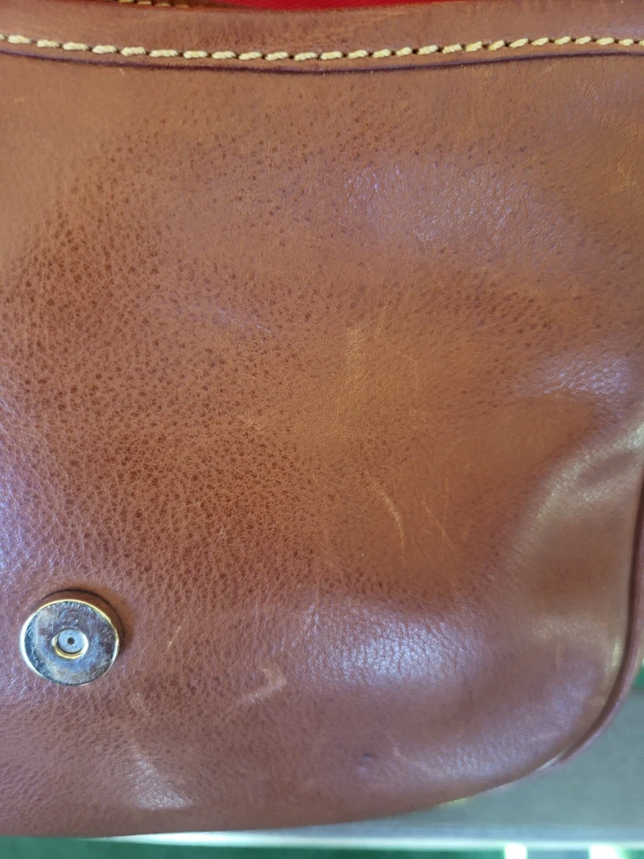 SAMPLE BAG!   Dooney Bourke Florentine Leather Shearling Crossbody w/ Dust Cover - Image 4 of 4