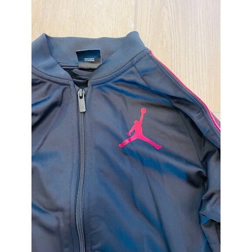 Air Jordan Jumpman Boys Logo Track Jacket Black/Red - Picture 3 of 7