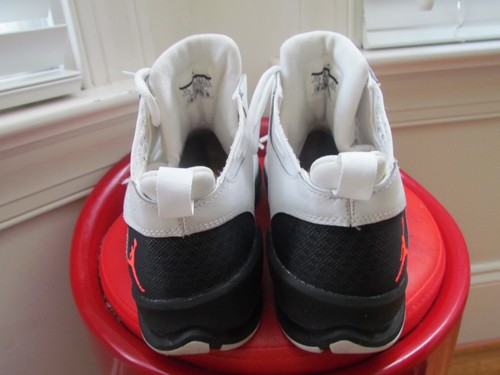 NIKE AIR JORDAN ACE 23 II WHITE BLACK RED MEN'S BASKETBALL SHOES SIZE 11.5 - Picture 4 of 6