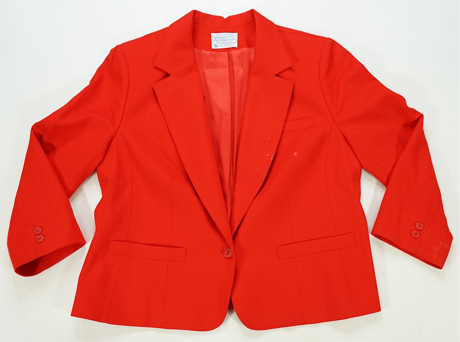 Rare Vintage PENDLETON Wool Button Front Blazer S… - image 1