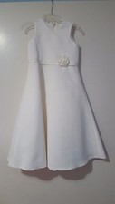 White flower girl dress size 3-4 mint condition . 