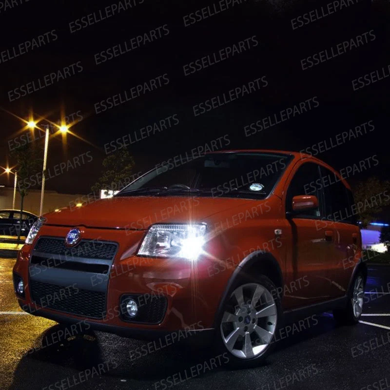 COPPIA LUCI DI POSIZIONE 6 LED CON LENTE FRONTALE FIAT PANDA 169 + SPEGNI SPIA - Immagine 3 di 3