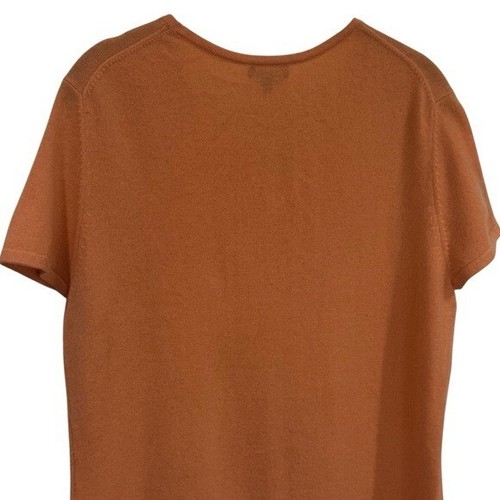 Vintage Preview International Y2K 100% Cozy Cashmere Orange Basic Tee Women's XL - Picture 6 of 12