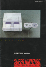 Super Nintendo SNES System Console Manual Instruction Booklet HW A -SNS-USA-3