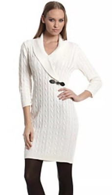 calvin klein cable knit sweater dress