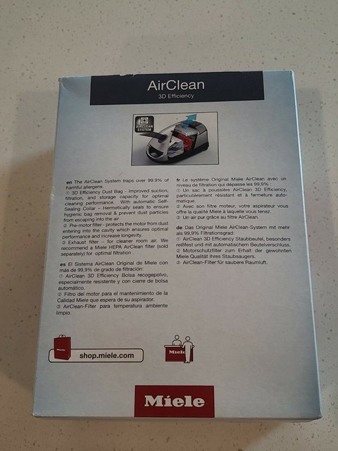 miele airclean 3d efficiency bolsas