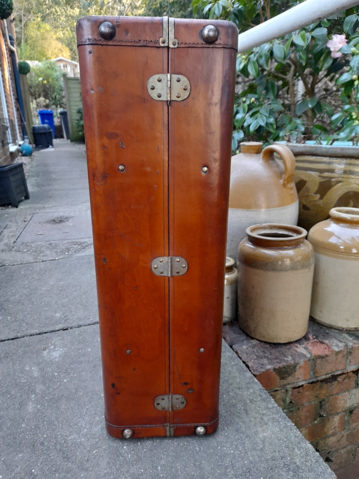 Vintage Victor Luggage Leather Suitcase eBay